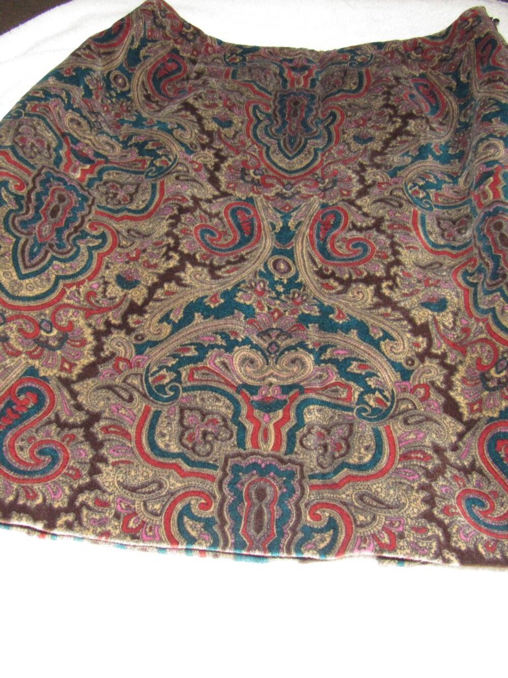 J G Hook Vintage Paisley Mini Skirt Size 10 USED